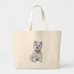 West Highland White Terrier Red Collar Bags