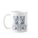 West Highland White Terrier Red Collar mugs by MaggieRossWesties West Highland White Terrier Red Collar mugs