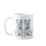 West Highland White Terrier Red Collar Coffee Coffee Mug