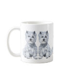 West Highland White Terrier Red Collar Coffee Mug