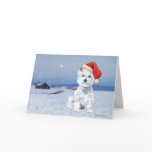 West Highland White Terrier Santa cards