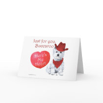 West Highland White Terrier Valentine Card