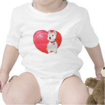 West Highland White Terrier Valentine T Shirt
