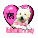 West Highland White Terrier Valentines shirt