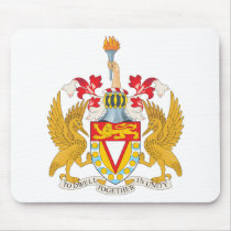 West Indies Federation Coat of Arms mousepads by FlagTshirts West Indies Federation Coat of Arms mousepads
