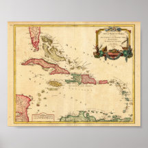West Indies Robert 1750 Reproduction Poster