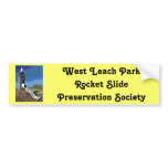 West Leach Park Rocket Slide Preservation Society Bumper Sticker