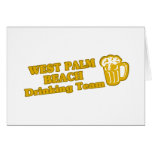 West Palm Beach Drinking Team tee shirts Greeting Card
