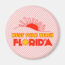 West Palm Beach, Florida Fridge Magnet