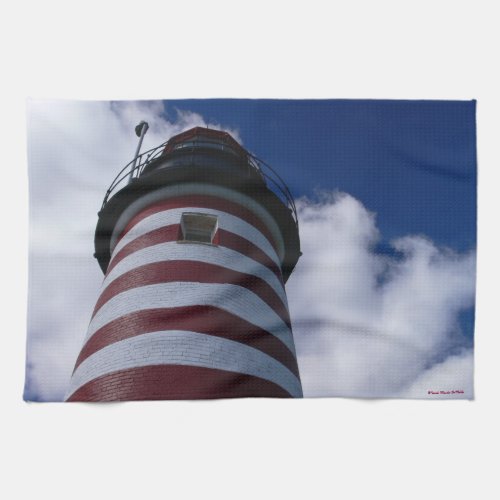 West Quoddy Lighthouse American MoJo Kitchen Towel kitchentowel