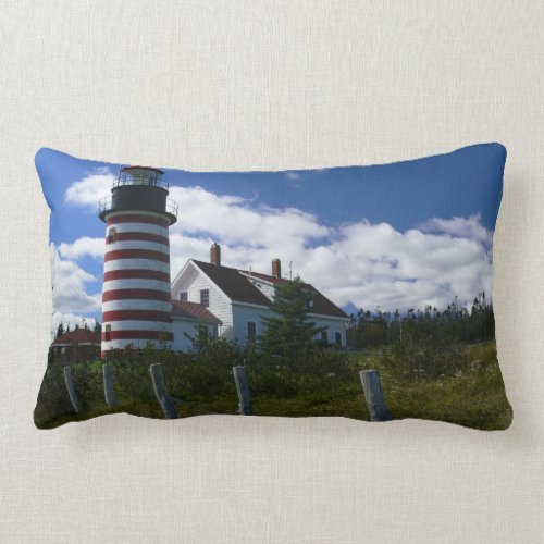 West Quoddy Lighthouse American MoJo Pillow throwpillow