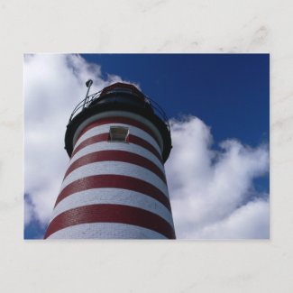West Quoddy Lighthouse-Postcard postcard
