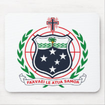West Samoa Coat of Arms Mousepad