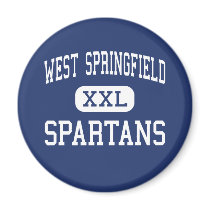 West Springfield - Spartans - High - Springfield magnets by customteamsportswear West Springfield - Spartans - High - Springfield magnets