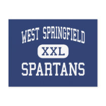 West Springfield - Spartans - High - Springfield postcards by customteamsportswear West Springfield - Spartans - High - Springfield postcards