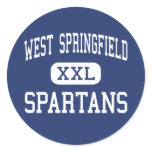 West Springfield - Spartans - High - Springfield Sticker