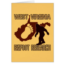 West Virgina Bigfoot Research Greeting Card