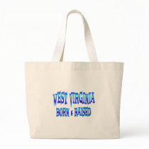 West Virginia Born & Raised Tote Bag