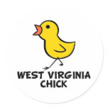 West Virginia Chick Sticker
