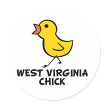 West Virginia Chick Sticker