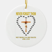 WEST VIRGINIA COAL MINE CHRISTMAS TREE ORNAMENT