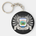West Virginia Crest Keychain