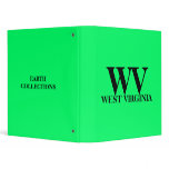 WEST VIRGINIA EARTH COLLECTIONS BINDERS