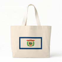 West Virginia Flag Canvas Bags