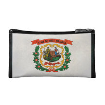 West Virginia Flag Cosmetic Bag