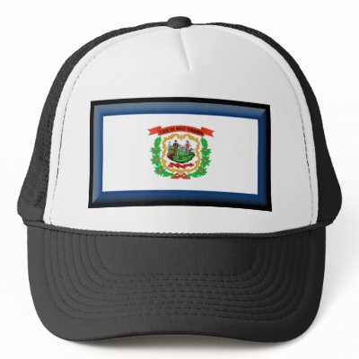 West Virginia Flag Trucker Hat by jacinto888