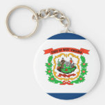 West Virginia Flag Key Chains