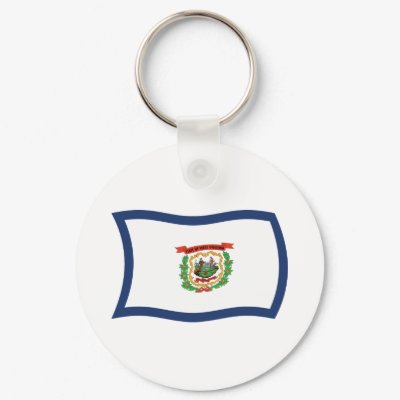 West Virginia Flag Keychain by livingflags