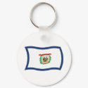 West Virginia Flag Keychain by livingflags West Virginia Flag Keychain