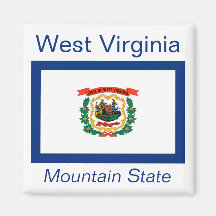 West Virginia Flag Magnet