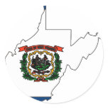 West Virginia Flag Map