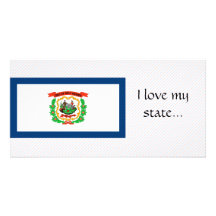 West Virginia Flag Photo Card Template