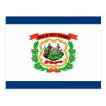 West Virginia Flag Post Card