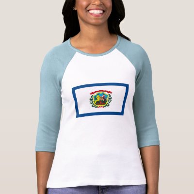 West Virginia Flag T-shirt by FlagTshirts