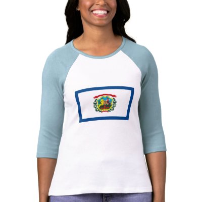 West Virginia Flag T-shirt by FlagTshirts