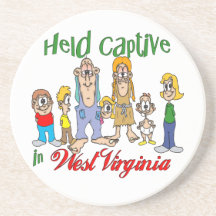 West Virginia Funny Trailer Park Sandstone Coaster