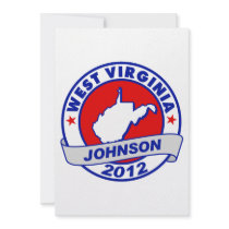 West Virginia Gary Johnson Custom Announcements