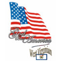 West Virginia - God Bless America t-shirts