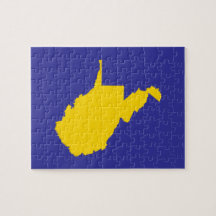 West Virginia Gold and Blue Jigsaw Puzzles