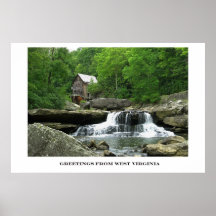 West Virginia Greetings Posters