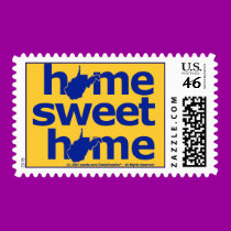 West Virginia Home Sweet Home stamps