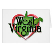 West Virginia Love Hug Greeting Cards