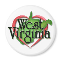 West Virginia Love Hug magnets