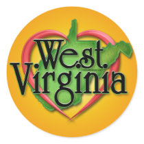 West Virginia Love Hug Sticker