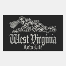 WEST VIRGINIA low life Stickers
