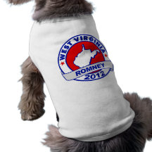 West Virginia Mitt Romney Doggie T Shirt